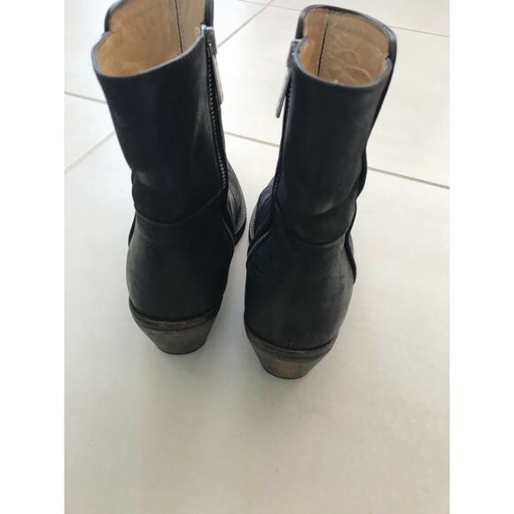 D. Co Copenhagen Leather Side Zip Ankle Boots Black - Picture 11 of 11